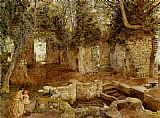 Saint Canvas Paintings - Marys Well near Saint Asaph